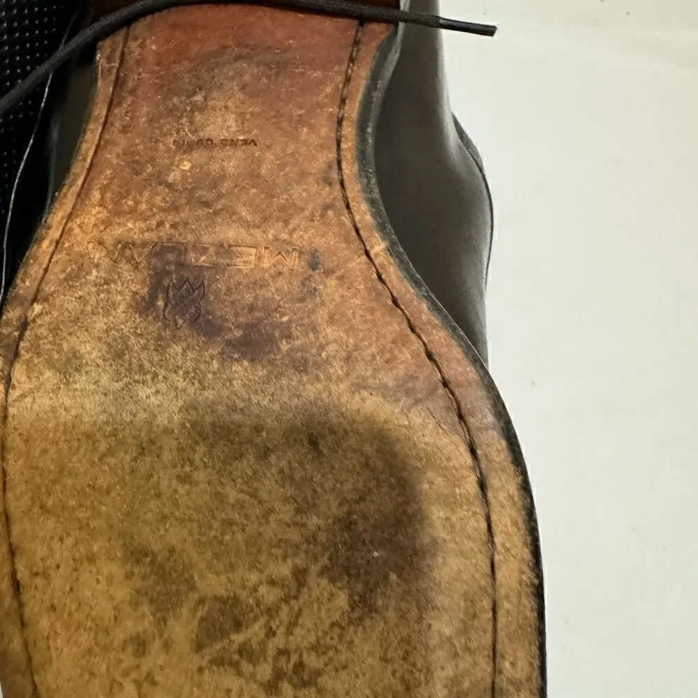 MEZLAN ' Gorgeous Black Leather men’s shoes size 9.5 M